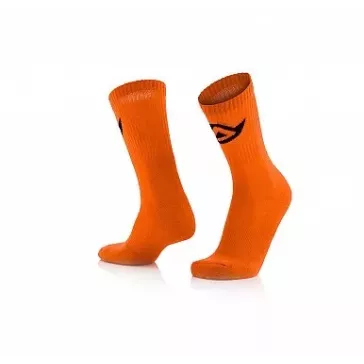 chaussette ACERBIS coton orange fluo