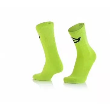 chaussette ACERBIS coton jaune fluo
