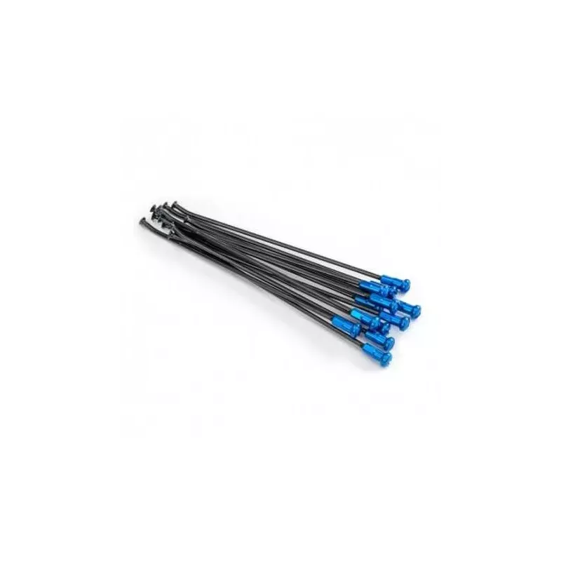 rayon arriere VMX YAMAHA YZ/F 19" noir avec tete de rayon bleue