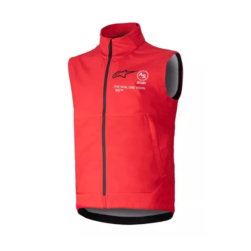 Veste SANS MANCHE MX Alpinestars Techstar Softshell ROUGE