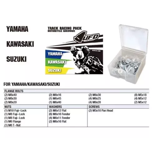 Track Racing Pack UFO pour YAMAHA-KAWASAKI-SUZUKI