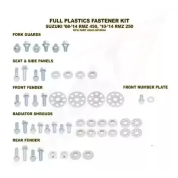 Kit vis complet de plastiques Bolt Suzuki RM-Z450/250