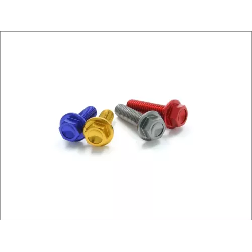 DRC aluminium M6 20mm 20pièces bleues