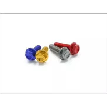DRC aluminium M6 16mm 20 pièces rouges