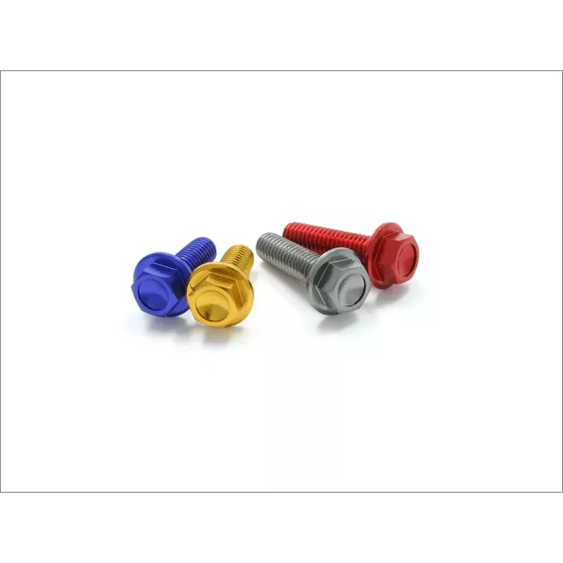 DRC aluminium M6 16mm 20 pièces rouges 34.00
