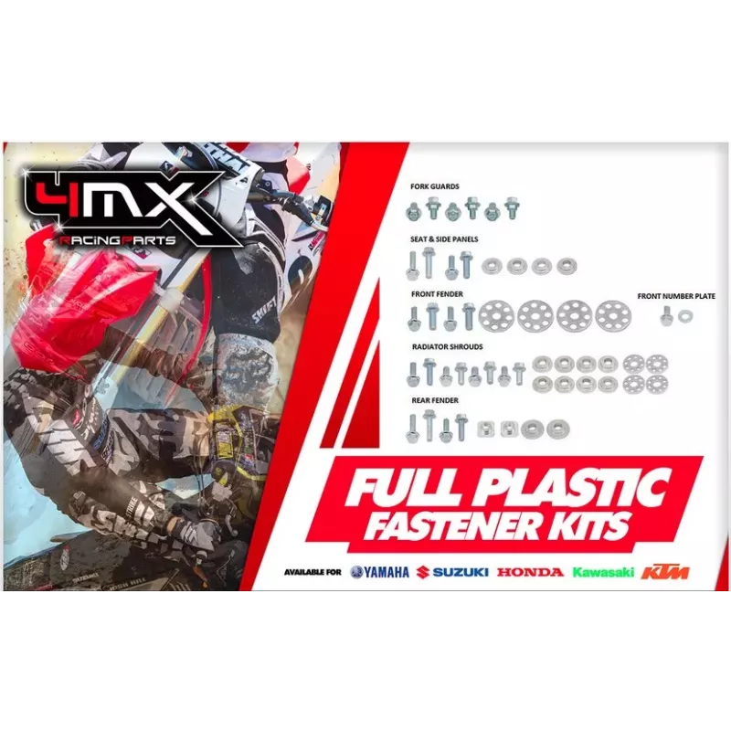 kit visserie plastique 250/450 YZF 10-13, 450 WRF 12-16 4MX