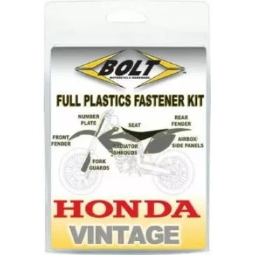 Kit visserie plastiques BOLT Honda 125 & 250 CR 00-07 450 CRF 02-04
