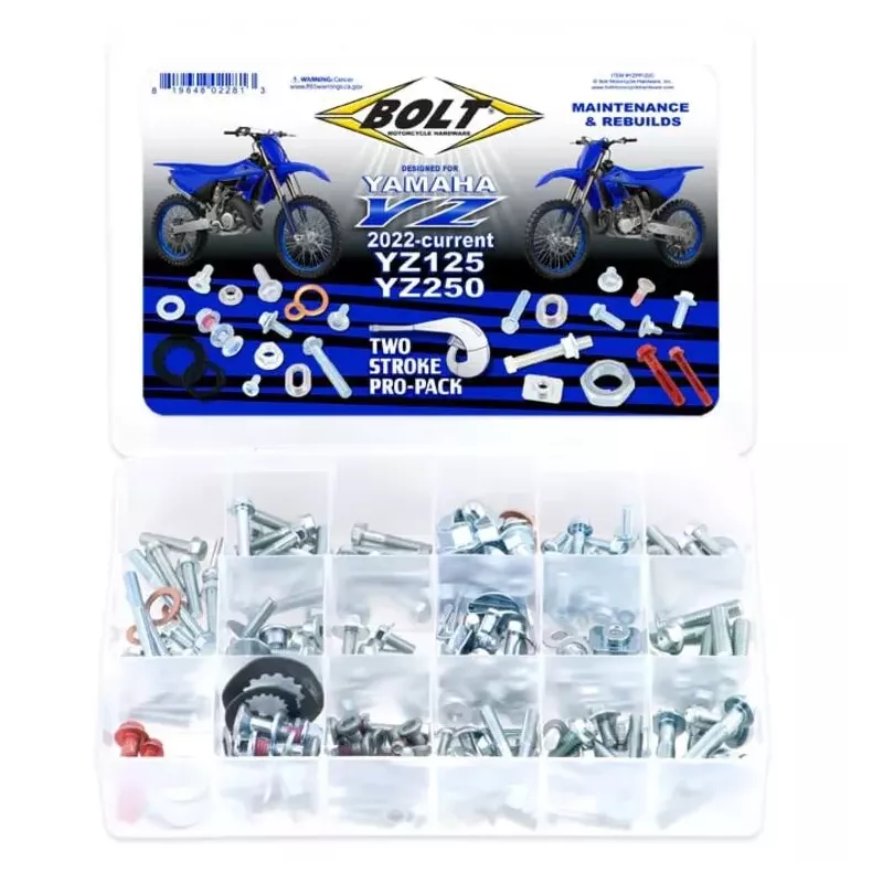 Kit visserie plastiques BOLT Pro Pack YAMAHA 125/250 YZ 22-25