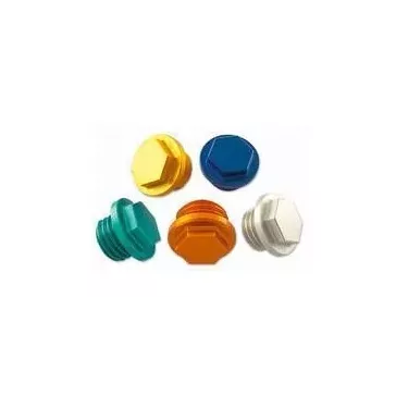 Bouchon de boite et moteur alu taillé masse anodisé KX-F 250 07-25