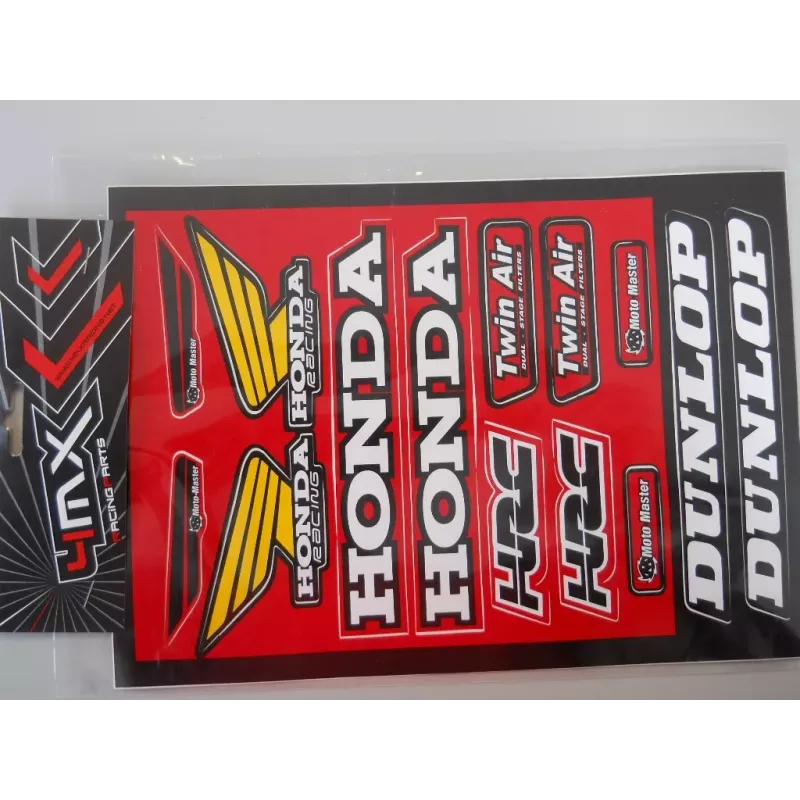planche sticker HONDA 23cm x 32cm