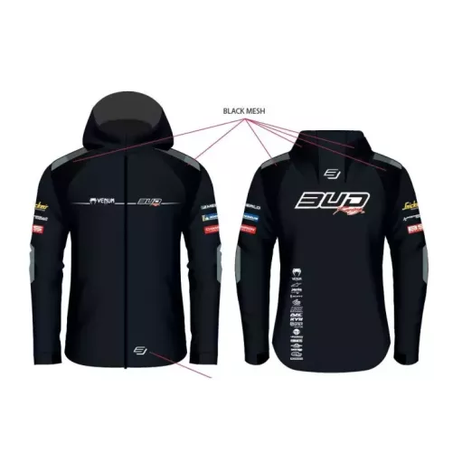 Blouson Softshell Team Bud Racing 24 Noir/Gris