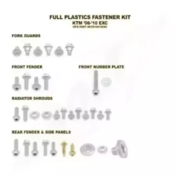 Kit vis complet de plastiques Bolt KTM EXC/EXC-F