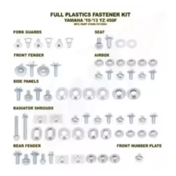 Kit vis complet de plastiques Bolt Yamaha YZ450F