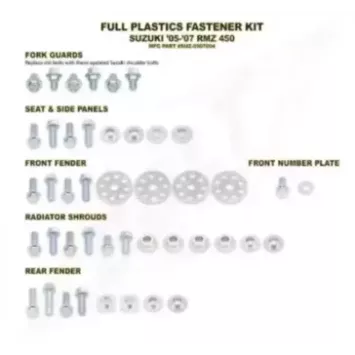 Kit vis complet de plastiques Bolt Suzuki RM-Z450