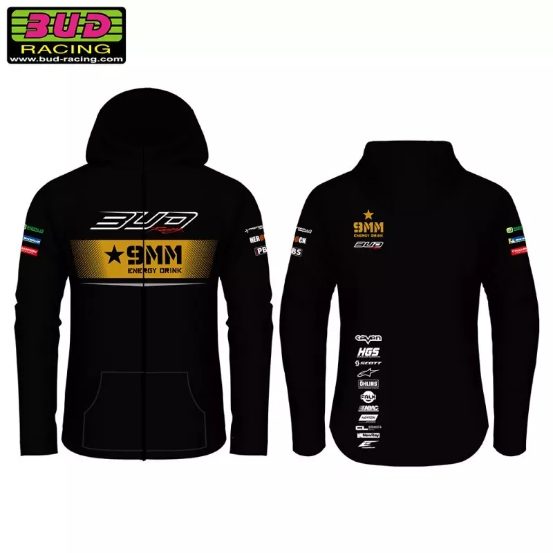 Sweat capuche enfant BUD RACING team 21 gris