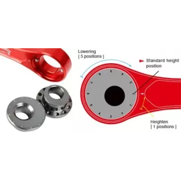 biellette ZETA ajustable 250 CRF 18-20 et 450 CRF 17-20