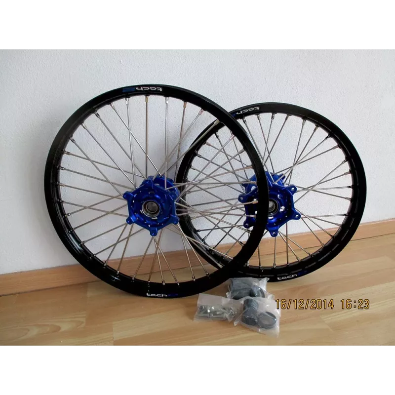 paire TECH2 250/450 CRF 14-16 bleu / noir
