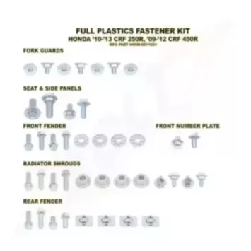 Kit vis complet de plastiques Bolt Honda CRF250R
