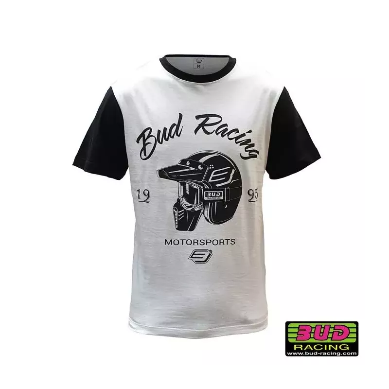 Tee shirt Bud Racing Helmet Blanc Noir