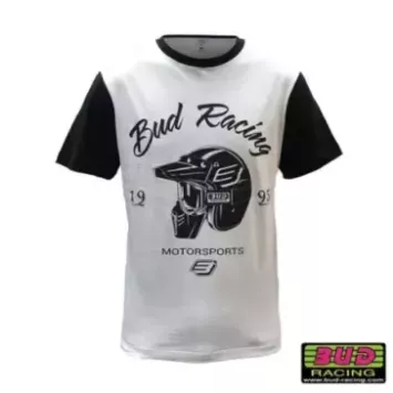 Tee shirt Bud Racing Helmet Blanc Noir