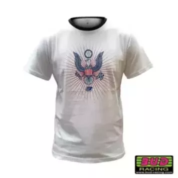 Tee shirt Bud Racing Eagle Blanc Noir
