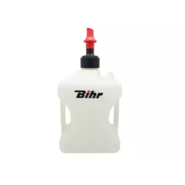 Bidon d'essence BIHR Home Track homologué TÜV blanc 20L