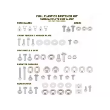 Kit vis complet de plastiques Bolt Yamaha YZ250/450-F