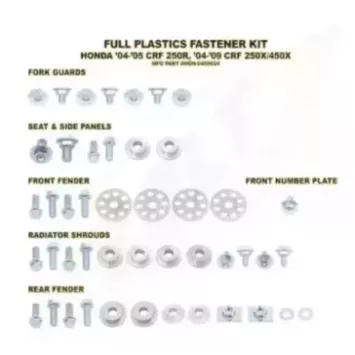 Kit vis complet de plastiques Bolt Honda CRF250R/250X/450X