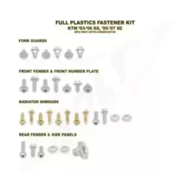 Kit vis complet de plastiques Bolt KTM SX/SX-F