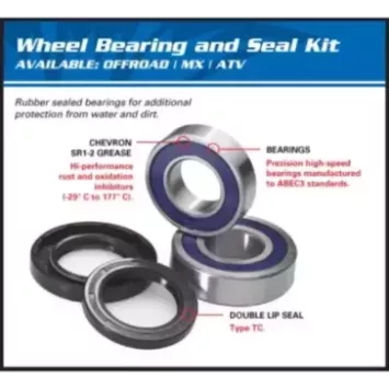 Kit rlt de roue arrière ALL BALLS Suzuki 650 DR