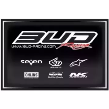 tapis de sol BUD RACING WORK noir gris 80X56cm