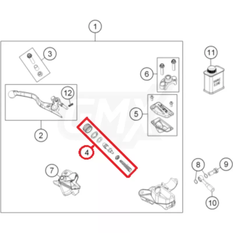 kit reparation frein avant 85 SX 14 -16 et 85 TC 14-16