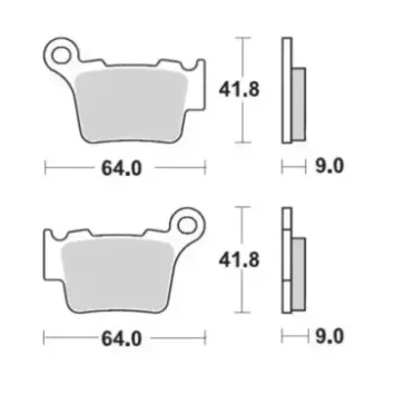 plaquettes arrière 65 SX 23-24, 65 MC 23-24, 65 TC 23-24 motomaster