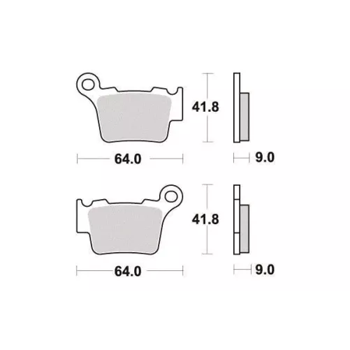 plaquettes arriere SIFAM KTM, HUSQVARNA, SHERCO