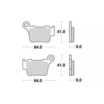 plaquettes arriere SIFAM KTM, HUSQVARNA, SHERCO
