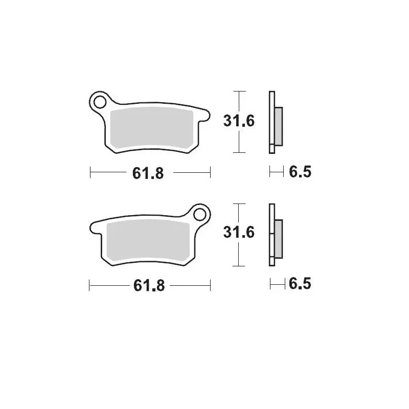 plaquettes avant et/ou arrière 85 SX 03-10 et 65 SX 09-23 motomaster