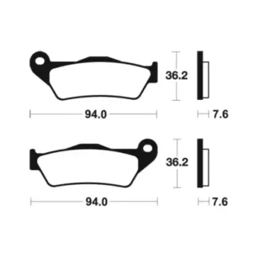 plaquette avant 85 SX 21-23, 85 TC 21-23, 85 MC 21-23 TECNIUM