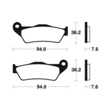 plaquette avant 85 SX 21-23, 85 TC 21-23, 85 MC 21-23 TECNIUM