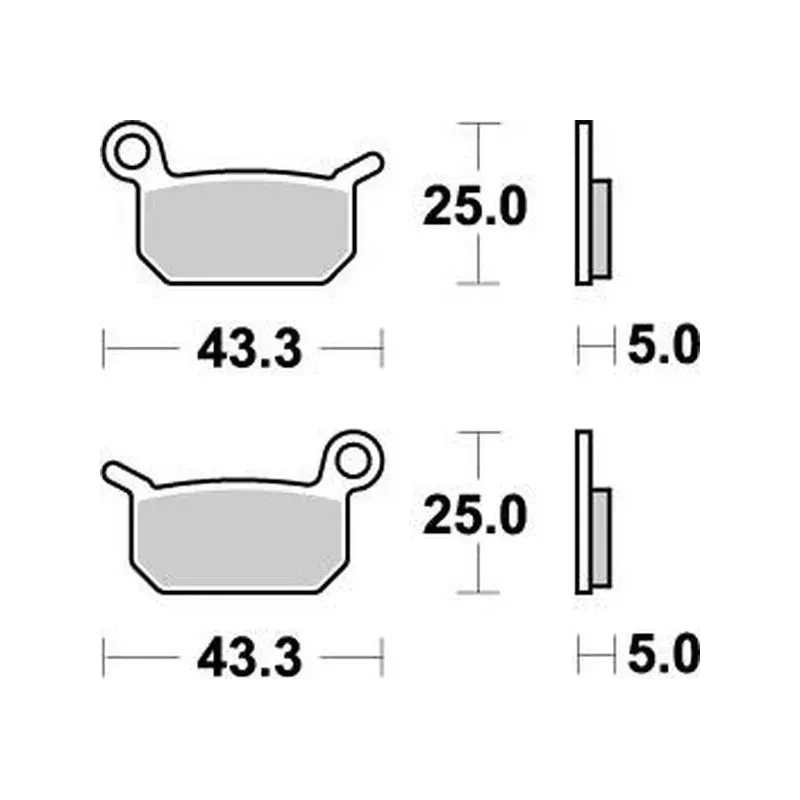plaquettes MOTOMASTER 50 SX 02-23, 50 TC 14-23, 50 MC 21-23