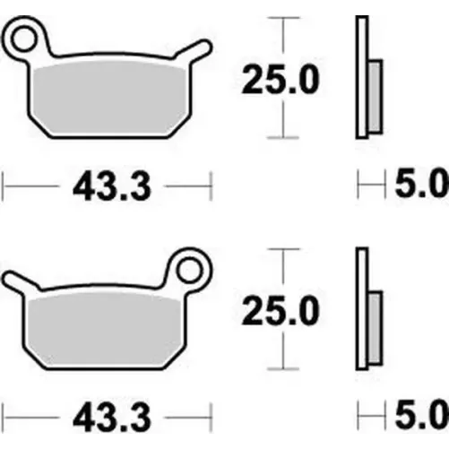 plaquettes MOTOMASTER 50 SX 02-23, 50 TC 14-23, 50 MC 21-23