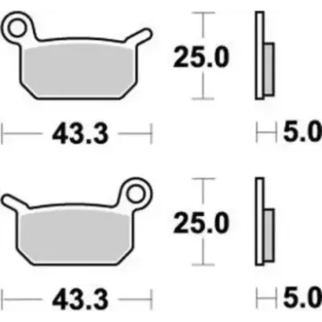 plaquettes MOTOMASTER 50 SX 02-23, 50 TC 14-23, 50 MC 21-23