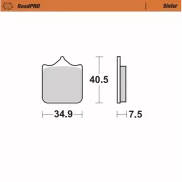 Plaquette de frein avant Road Pro Sinder MOTOMASTER KTM 690