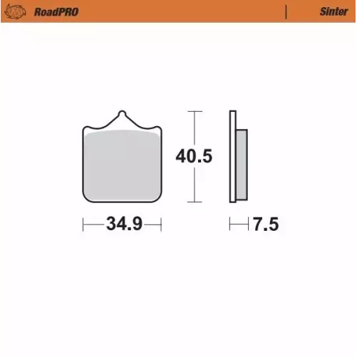 Plaquette de frein avant Road Pro Sinder MOTOMASTER KTM 690