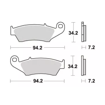 plaquettes avant SIFAM honda, gasgas, kawasaki, suzuki, yamaha, beta