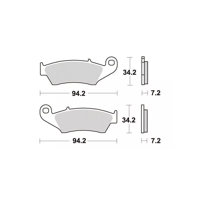 plaquettes avant SIFAM honda, gasgas, kawasaki, suzuki, yamaha, beta