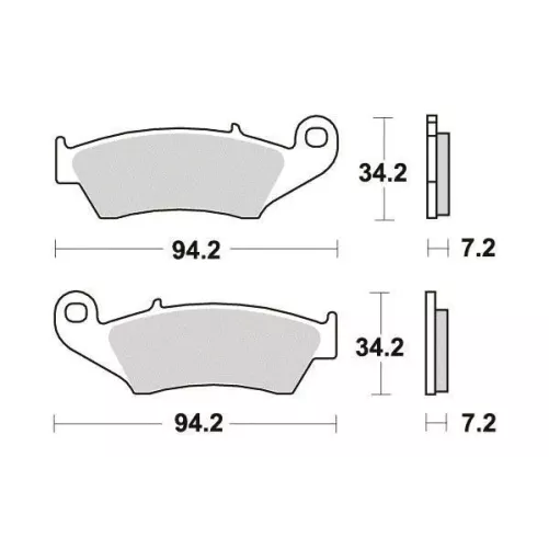 plaquettes avant SIFAM honda, gasgas, kawasaki, suzuki, yamaha, beta