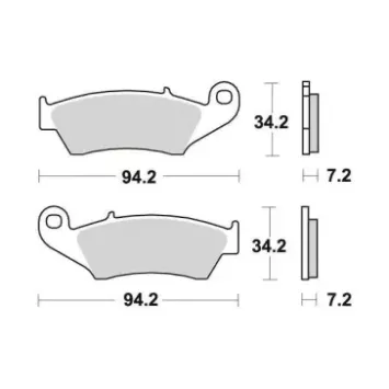 plaquettes avant SIFAM honda, gasgas, kawasaki, suzuki, yamaha, beta