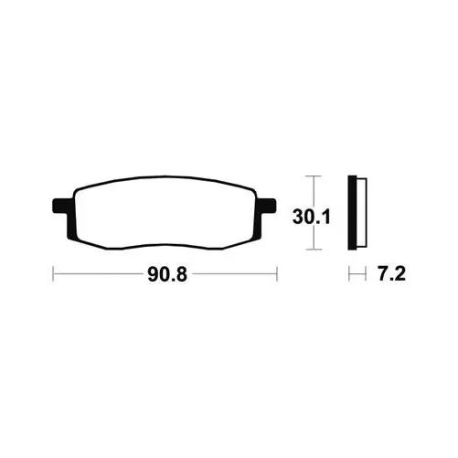 plaquettes arriere BENDIX 250 KX 89-94