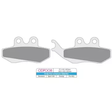 plaquettes avant DP BETA 125 RR 4T 08-12