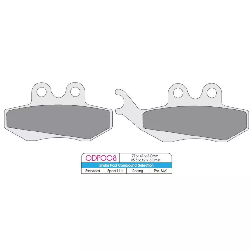 plaquettes avant DP BETA 125 RR 4T 08-12